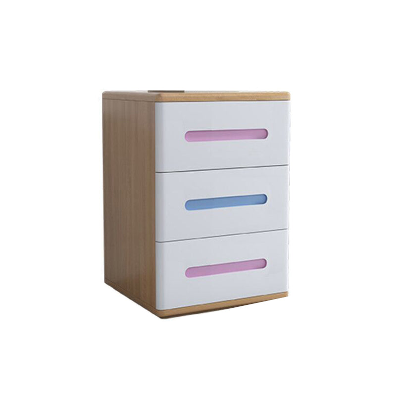 Contemporáneo 22.83 '"Cofre de madera alto, rectángulo 3- Cajón de acento Cofre