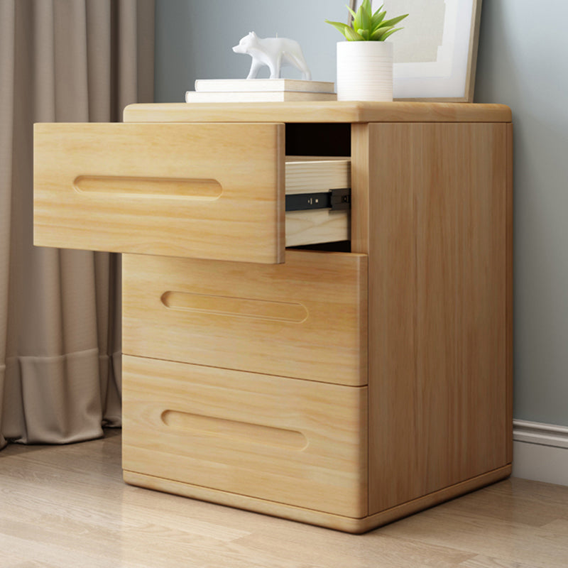 Contemporáneo 22.83 '"Cofre de madera alto, rectángulo 3- Cajón de acento Cofre