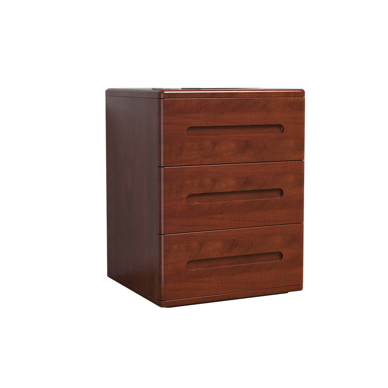 Contemporáneo 22.83 '"Cofre de madera alto, rectángulo 3- Cajón de acento Cofre