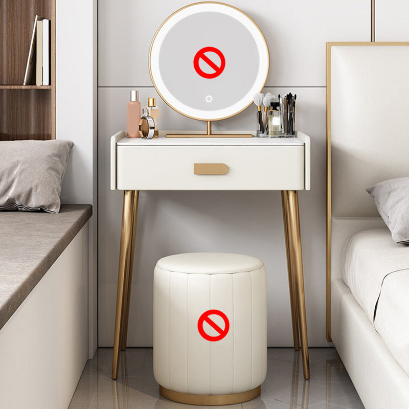 Weißer Waschtisch -Set -Stone Top -Kommode mit Lagerschubladen