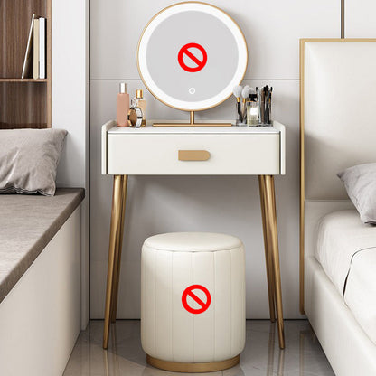 Weißer Waschtisch -Set -Stone Top -Kommode mit Lagerschubladen