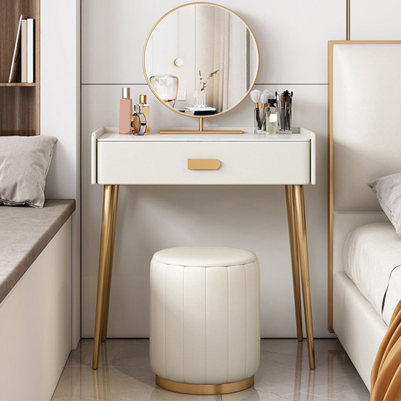 Weißer Waschtisch -Set -Stone Top -Kommode mit Lagerschubladen