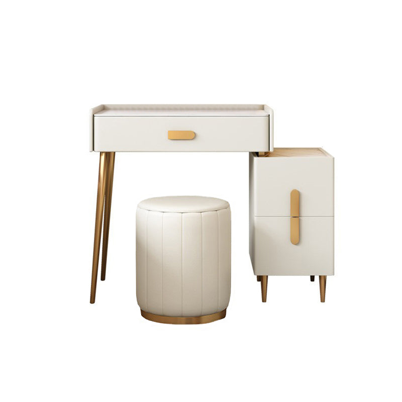 Weißer Waschtisch -Set -Stone Top -Kommode mit Lagerschubladen