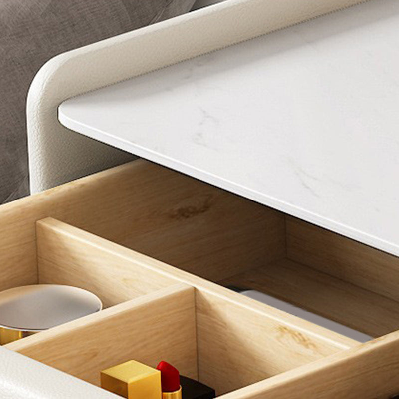 Weißer Waschtisch -Set -Stone Top -Kommode mit Lagerschubladen