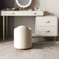 Beige 3/4-Drawers Dressing Table Faux Leather Make-up Vanity Desk Clearhalo 'Bedroom Furniture' 'furn' 'furn_makeup_vanities' 'Furniture' 'Makeup Vanities' 'makeup_vanities' 5844372