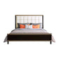 Modern Standard Bed with Tufted Upholstered Headboard and Soild Wood Legs Clearhalo 'Bedroom Furniture' 'Beds' 'furn' 'furn_beds' 'Furniture' 5845055