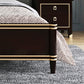 Modern Standard Bed with Tufted Upholstered Headboard and Soild Wood Legs Clearhalo 'Bedroom Furniture' 'Beds' 'furn' 'furn_beds' 'Furniture' 5845058