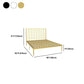 Glam Style Bed with Open-Frame Headboard and Iron Legs 47.24" High