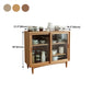 Porte de porte en verre Pinon en bois armoire de serveur moderne avec rangement pour salle à manger