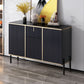 Server top in pietra sinterizzato in stile glam con porta e cassetto