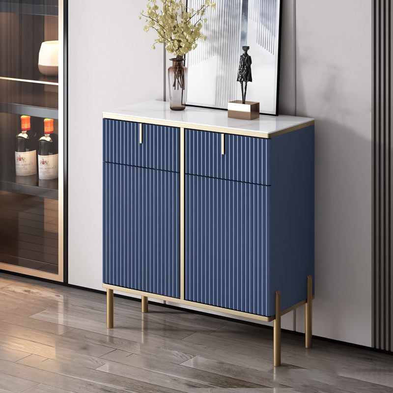 Server top in pietra sinterizzato in stile glam con porta e cassetto