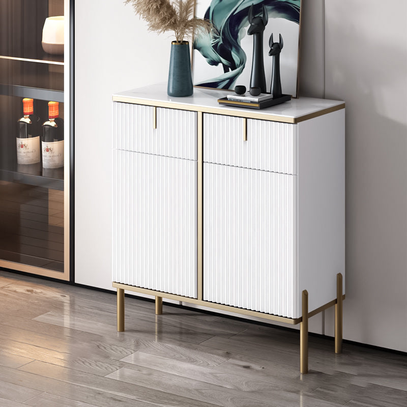 Server top in pietra sinterizzato in stile glam con porta e cassetto