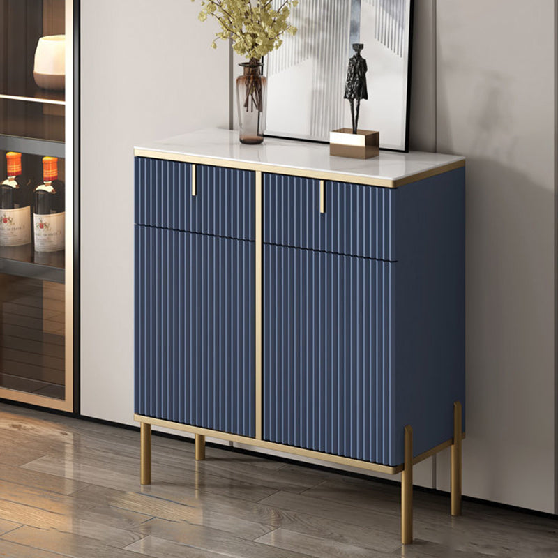 Server top in pietra sinterizzato in stile glam con porta e cassetto