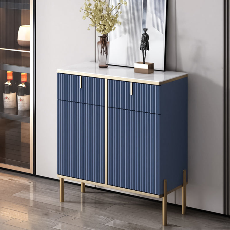 Server top in pietra sinterizzato in stile glam con porta e cassetto