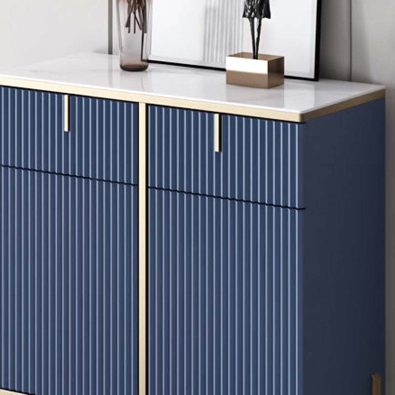 Server top in pietra sinterizzato in stile glam con porta e cassetto