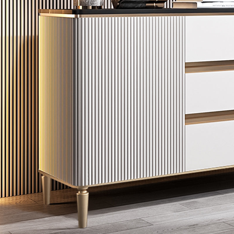 Segero Glam Singboard Servidor de piedra sinterizado con puerta y cajón