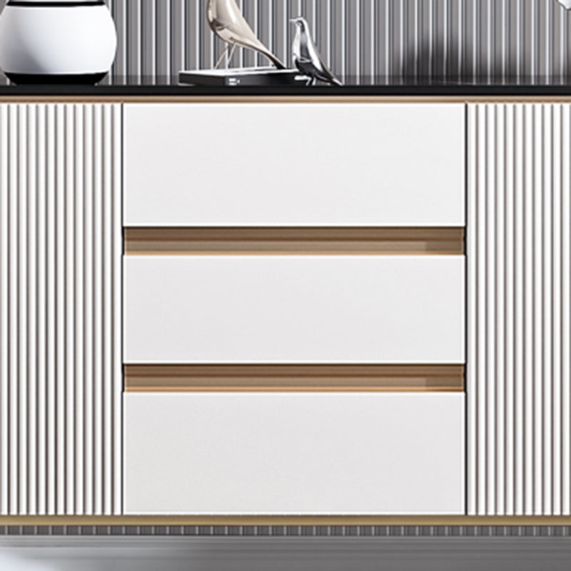 Segero Glam Singboard Servidor de piedra sinterizado con puerta y cajón