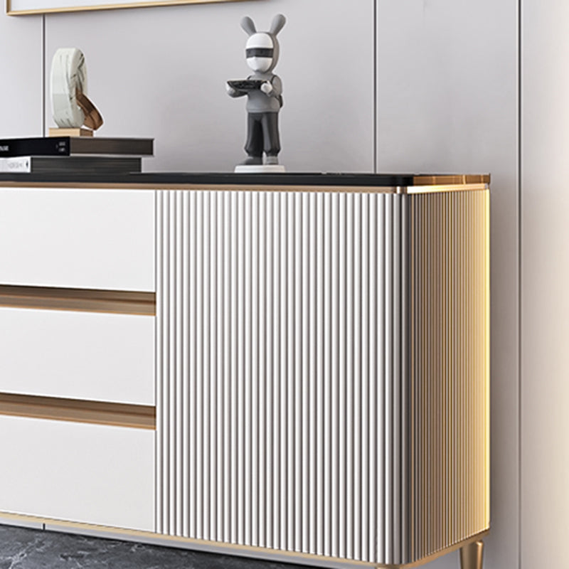 Segero Glam Singboard Servidor de piedra sinterizado con puerta y cajón