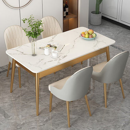 Mesa de comedor de lujo tradicional 4 Pats Rectangle Mesa para el hogar