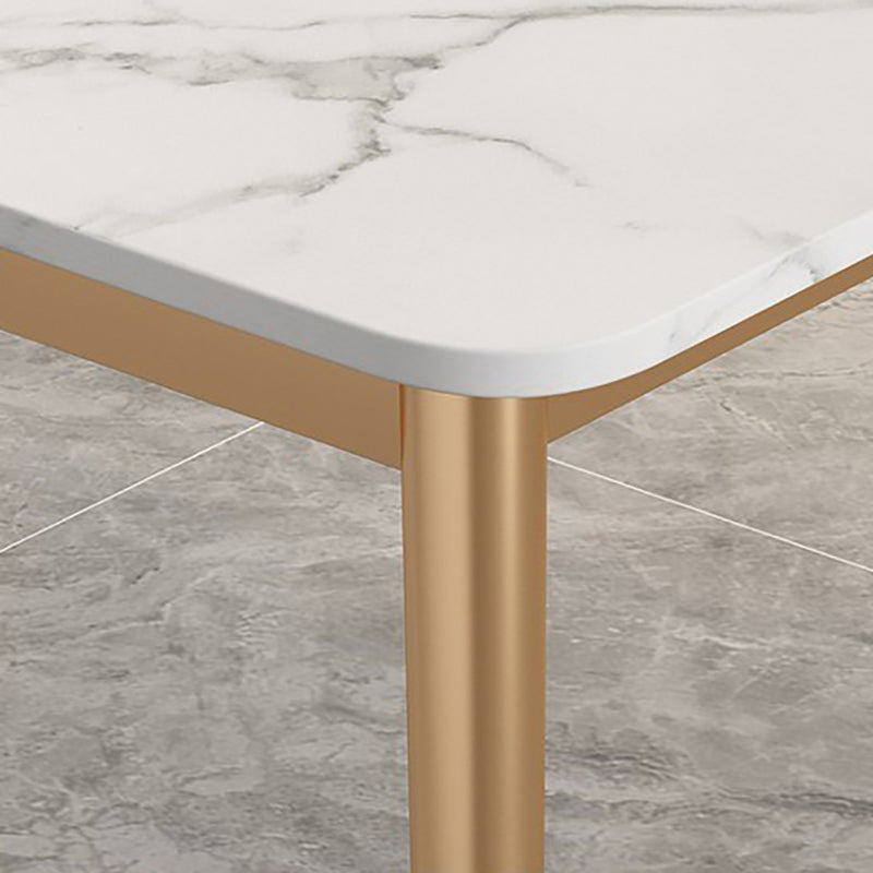 Mesa de comedor de lujo tradicional 4 Pats Rectangle Mesa para el hogar