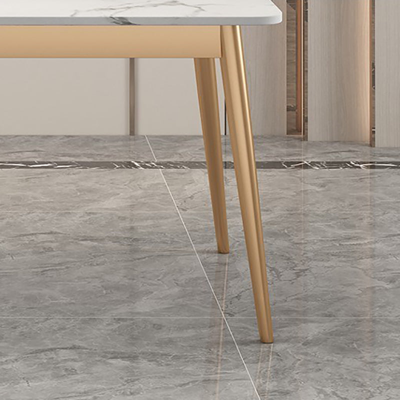 Mesa de comedor de lujo tradicional 4 Pats Rectangle Mesa para el hogar