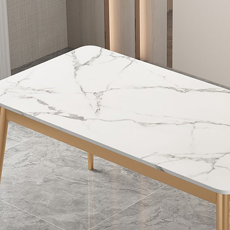 Mesa de comedor de lujo tradicional 4 Pats Rectangle Mesa para el hogar