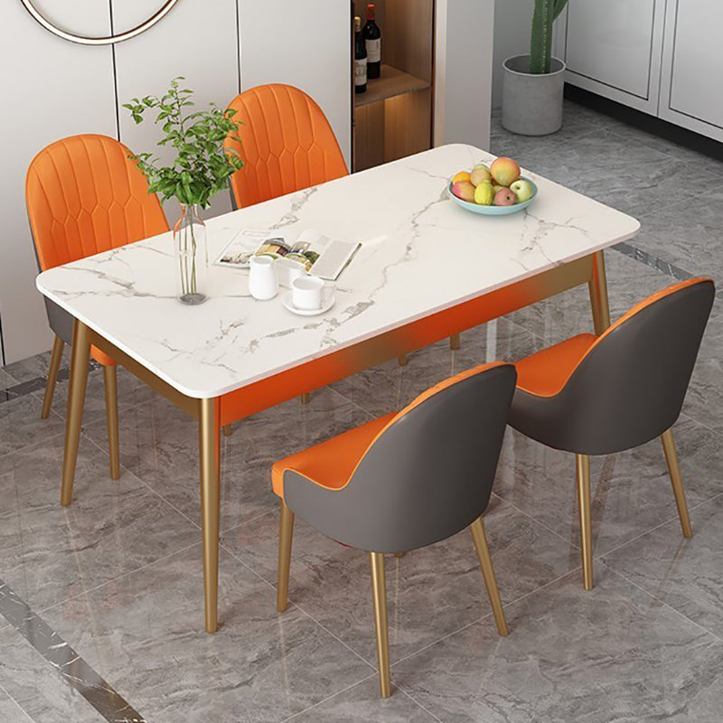 Mesa de comedor de lujo tradicional 4 Pats Rectangle Mesa para el hogar