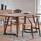 Mesa de doble pedestal rectángulo Mesa de comedor de madera maciza de pino moderno