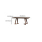 Mesa de doble pedestal rectángulo Mesa de comedor de madera maciza de pino moderno