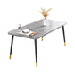 Rectangular Sintered Stone Dining Table Traditional Luxury Dining Furniture with 4 Legs