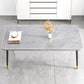 Rectangular Sintered Stone Dining Table Traditional Luxury Dining Furniture with 4 Legs