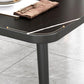 Rectangular Sintered Stone Dining Table Traditional Luxury Dining Furniture with 4 Legs