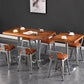 Industrial Style Dining Table Solid Wood Table for Dining Room