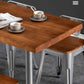 Industrial Style Dining Table Solid Wood Table for Dining Room