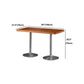 Industrial Style Dining Table Solid Wood Table for Dining Room
