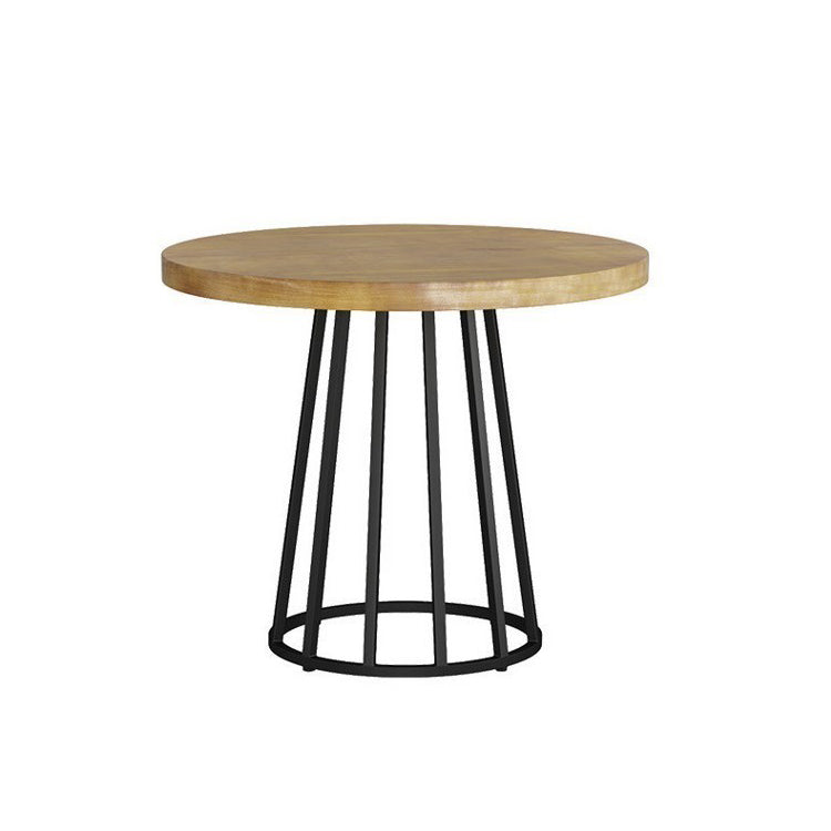 Round Table Contemporary Style Solid Wood Dining Table for Home Kitchen