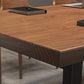 Natural Solid Wood Dining Collection Trestle Base Industrial Dining Table without Chair
