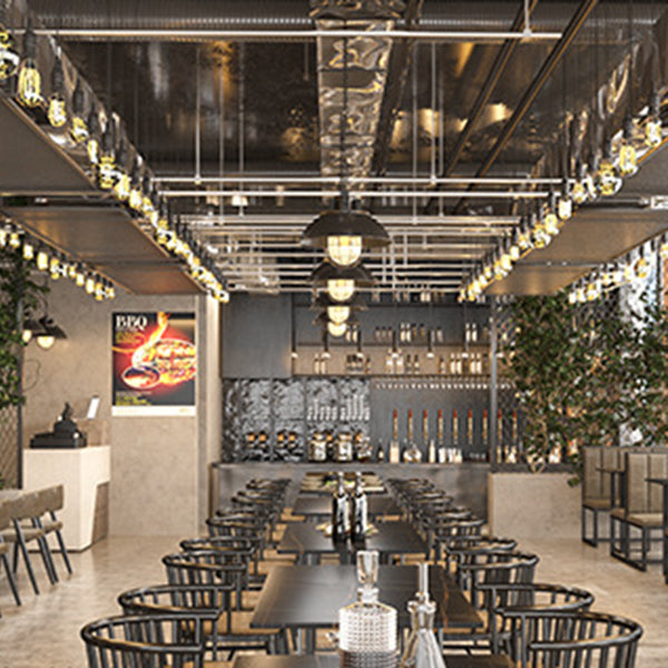 Industrial Iron Dining Table Stone Dining Furniture with Metal Base Clearhalo 'Dining Tables & Seating' 'Dining Tables' 'dining_table' 'furn' 'furn_dining_table' 'Furniture' 'Kitchen & Dining Furniture' 5845753