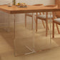 Acrylic Contemporary Rectangular Dining Table Pine Wood Top Table for Dining Room Clearhalo 'Dining Tables & Seating' 'Dining Tables' 'dining_table' 'furn' 'furn_dining_table' 'Furniture' 'Kitchen & Dining Furniture' 5845812