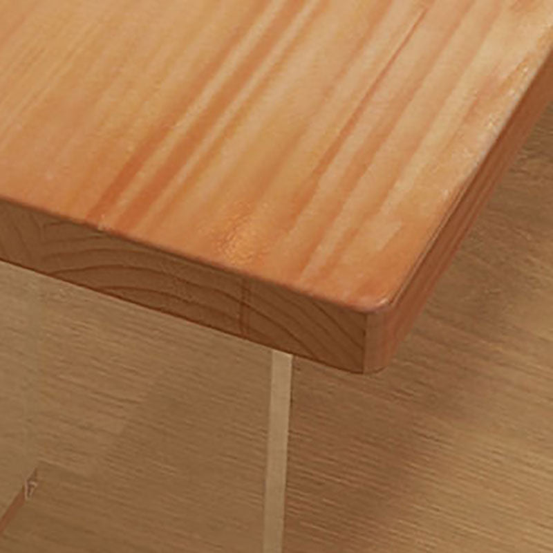 Acrylic Contemporary Rectangular Dining Table Pine Wood Top Table for Dining Room Clearhalo 'Dining Tables & Seating' 'Dining Tables' 'dining_table' 'furn' 'furn_dining_table' 'Furniture' 'Kitchen & Dining Furniture' 5845813