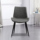 Leather Dining Chairs Industrial Design Solid Back Arm Side Chairs for Kitchen Clearhalo 'Dining Chairs' 'Dining Tables & Seating' 'dining_chair' 'furn' 'furn_dining_chair' 'Furniture' 'Kitchen & Dining Furniture' 5845830