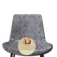 Leather Dining Chairs Industrial Design Solid Back Arm Side Chairs for Kitchen Clearhalo 'Dining Chairs' 'Dining Tables & Seating' 'dining_chair' 'furn' 'furn_dining_chair' 'Furniture' 'Kitchen & Dining Furniture' 5845835