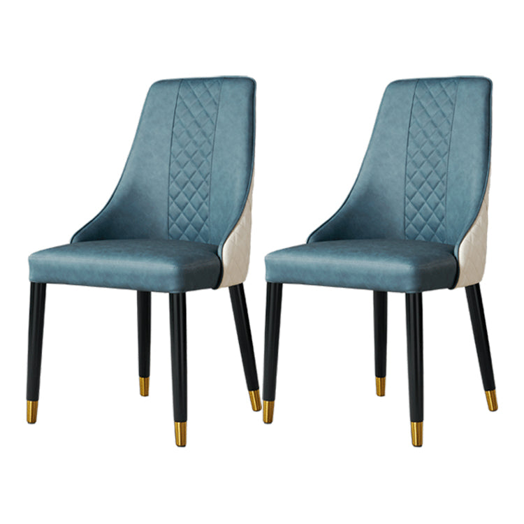 Nordic Glam Style Chairs Kitchen Arm Side Chair with Wooden Legs