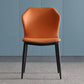 Metal Indoor Upholstered Dining Chair Metallic Finish Wingback Side Chair