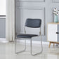 Modern Dining Chair Armless Chairs for Kitchen with Metal Legs