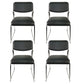 Modern Dining Chair Armless Chairs for Kitchen with Metal Legs