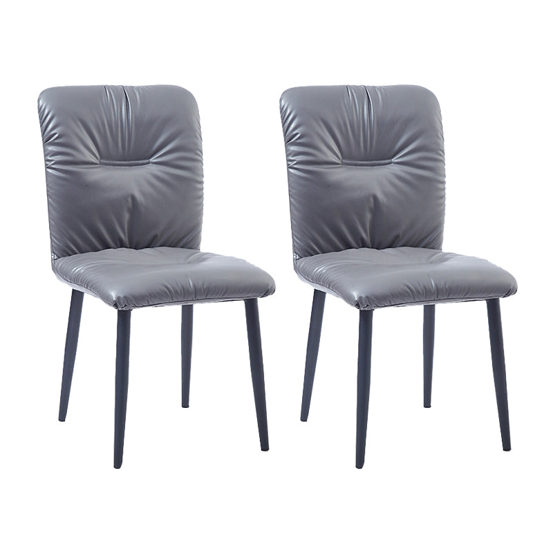 Sedie laterali sala da pranzo sedia da cucina in pelle finta industriale per casa