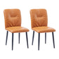 Sedie laterali sala da pranzo sedia da cucina in pelle finta industriale per casa