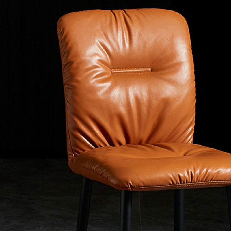 Sedie laterali sala da pranzo sedia da cucina in pelle finta industriale per casa