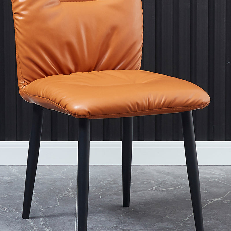 Sedie laterali sala da pranzo sedia da cucina in pelle finta industriale per casa